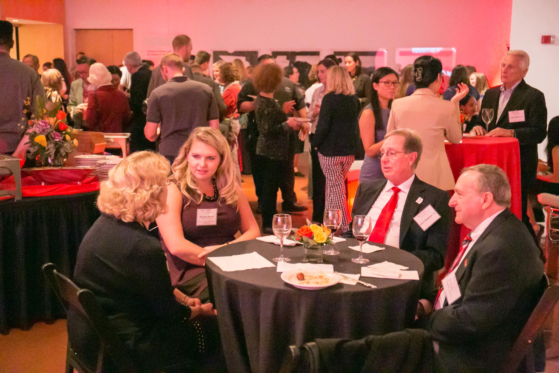 Scholarship Reception Table with Donors