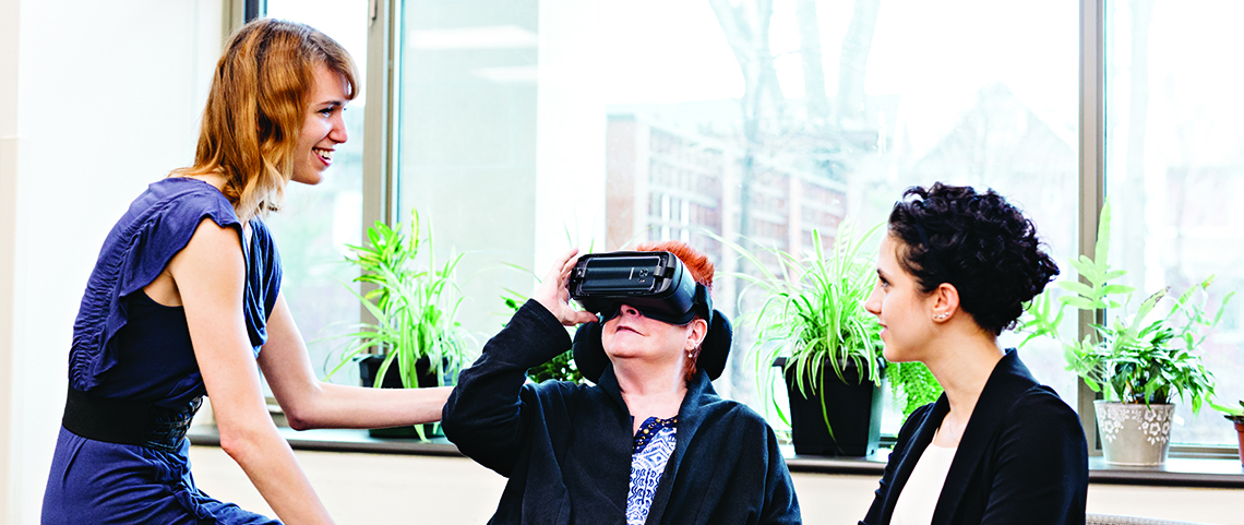 Ph.D. Alumna Lora Appel ‘16 Develops Innovative Research Study Using Virtual Reality to Aid Dementia Patients  