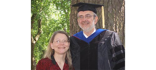 Bob Melvin PhD’06 and his wife Maureen Toole MLS’88