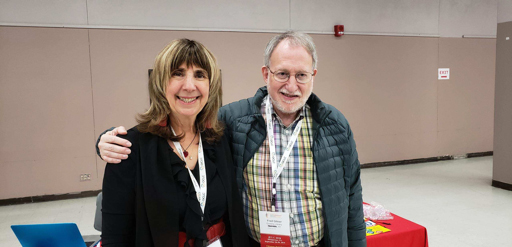 Marie L. Radford, Ph.D., and Fred Gitner, MLIS 1975.