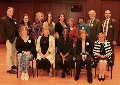 The team who collaborated on Woodson's visit 