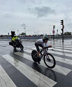 bicyclist Paris Olympics - Beal