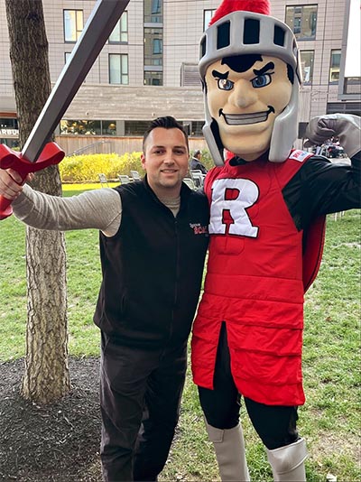 Blain Bradely with Scarlet Knight