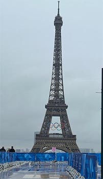 Eiffel Tower Paris Olympics 