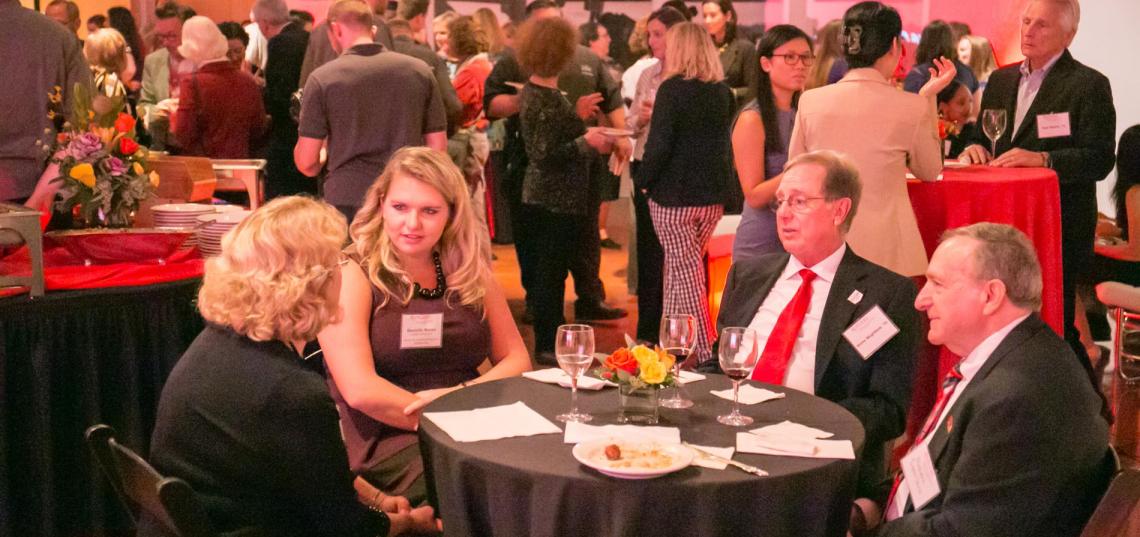 Scholarship Reception Table with Donors