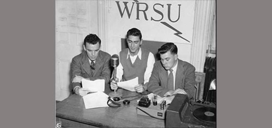 At the WRSU 75th anniversary dinner, the late Roger Cohen, a long-time Journalism and Media Studies faculty member at SC&I, was inducted into the WRSU’s  inaugural Hall of Fame. 